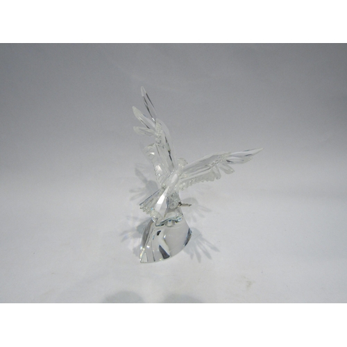 4537 - A Swarovski silver crystal Eagle in original case (one foot and feathers a/f) with original certific... 