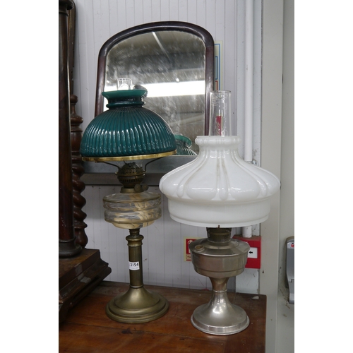 2133 - Two Victorian oil lamps