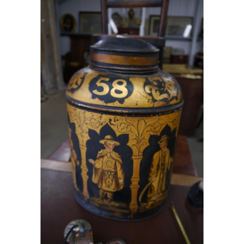 2151 - A 19th Century oriental tea tin