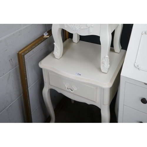 2454 - A Laura Ashley bedside table, single drawer   (R) £10