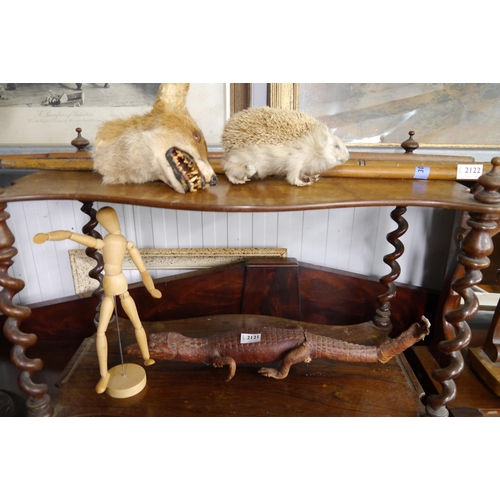 2121 - Three pieces of Victorian taxidermy and a ley figure