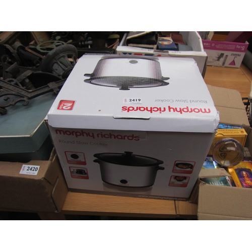 2419 - An unused Morphy Richards slow cooker   (E) £8-12