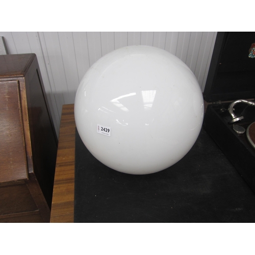 2429 - A pair of opaque glass lightshades   (R) £60