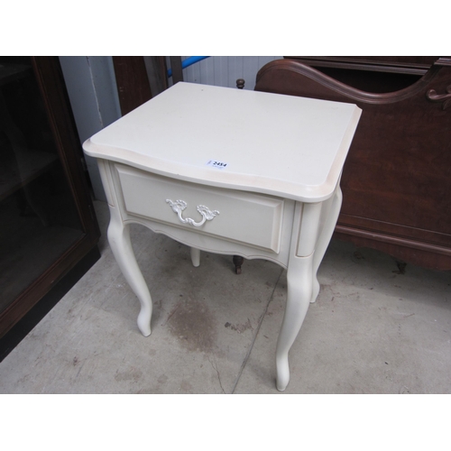 2454 - A Laura Ashley bedside table, single drawer   (R) £10