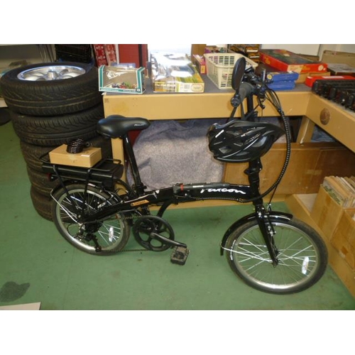 3510 - A Falcon 'Compact' folding electric bike with keys, battery, charger, original receipt dated 2/9/23,... 