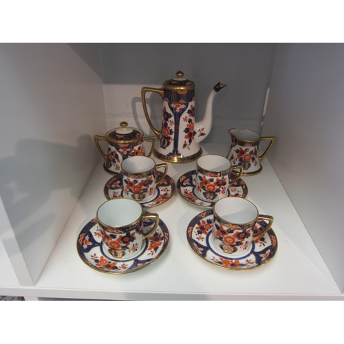 1384 - A Noritake Imari coffee service for four