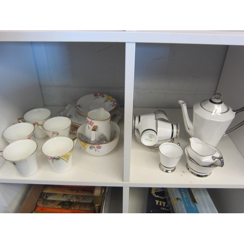 1449 - A Tuscan Plant Art Deco style coffee service and another      (E) £10-15