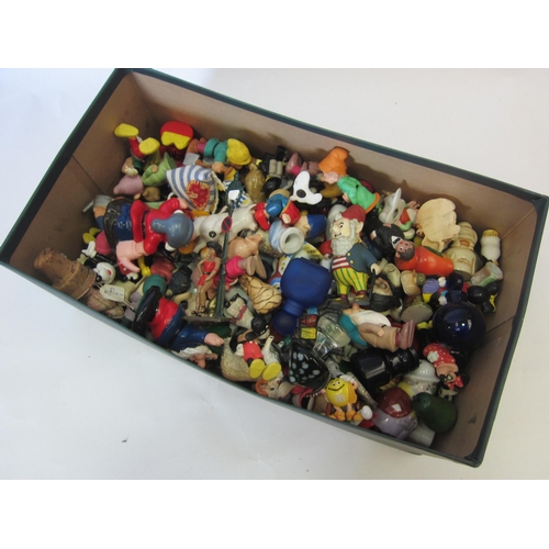 1460 - A box containing miscellaneous figures including Disney Snow White and the Seven Dwarfs, glass anima... 