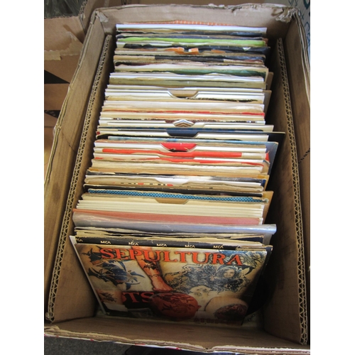 1540 - A box of approximately 120 assorted Rock, Pop, Prog, Glam and other 7