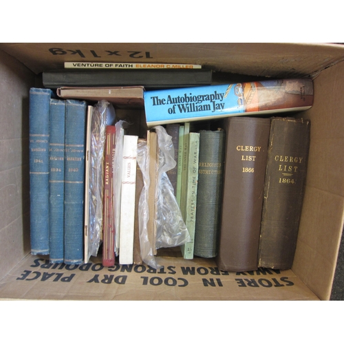 1549 - A box of theology books including 19th Century etc.