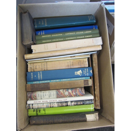 1554 - Two boxes of poetry books, some limited editions including Tennyson 