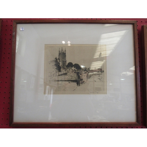 1067 - Two etchings by Harold Storey: 