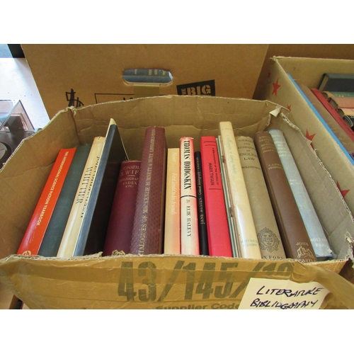 1168 - Four boxes of literature, bibliography and book collecting