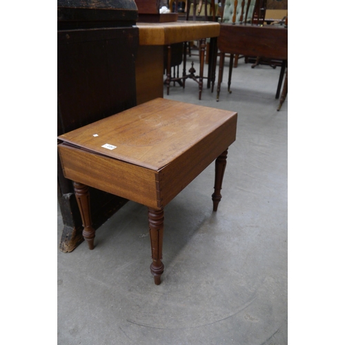 2284 - A 19th Century mahogany bidet (minus liner) , and a oak solid seat kitchen chair