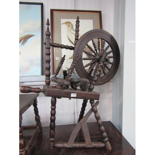 2240 - An oak spinning wheel