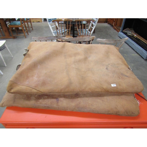 2279 - An ex Military leather jump landing mat     (E) £20-30