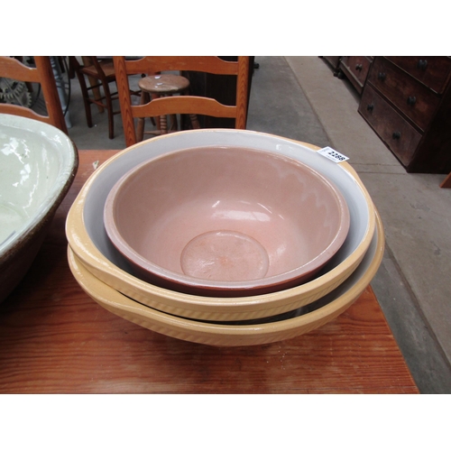 2288 - Two T.G. Green mixing bowls and another bowl