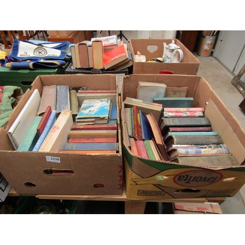 2338 - Two boxes of books