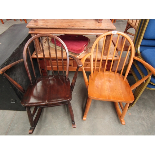 2378 - Two Ercol rocking chairs        (E) £20-30