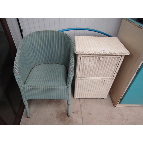 2399 - A Lloyd Loom chair and basket