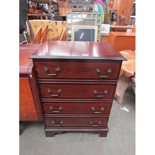 2417 - A mahogany cabinet with faux drawer front    (E) £5-10