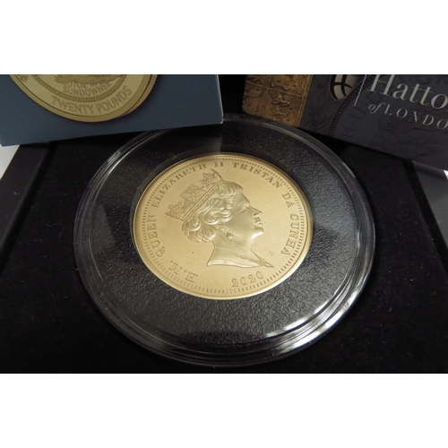 7421 - The 2020 Dunkirk 80th Anniversary Gold Proof £20 coin, 78g, Hatton Garden boxed with certificate, li... 