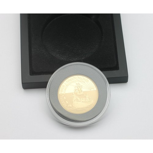 7423 - The 2020 Mayflower 400th Anniversary Gold Proof £20 coin, 78g Hatton Garden, limited edition of only... 