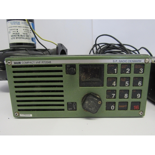 5324 - An Icom IC-M60 VHF Marine Radio Telephone and a Sailor Compact VHF RT2048 marine radio (both a/f), t... 