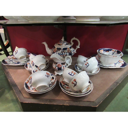 4008 - A quantity of 19th Century Imari palette tea ware, some a/f