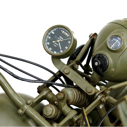 8189 - A BSA M20 military motorbike, originally registered in 1939, recommissioned in 1989, registration OS... 