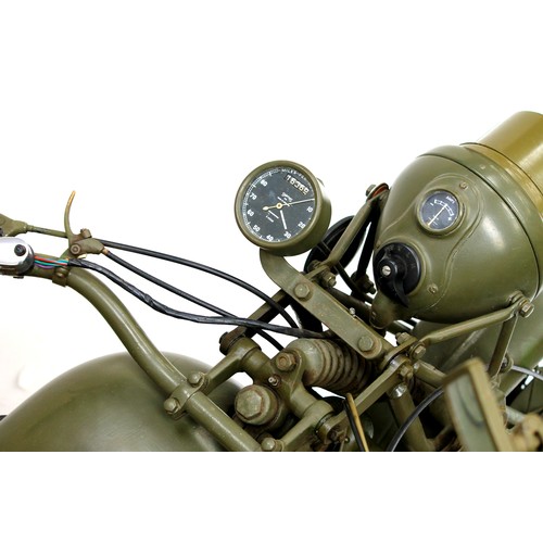 8189 - A BSA M20 military motorbike, originally registered in 1939, recommissioned in 1989, registration OS... 