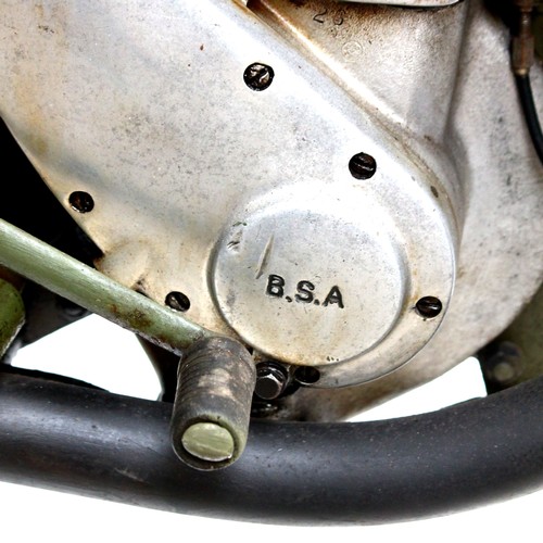 8189 - A BSA M20 military motorbike, originally registered in 1939, recommissioned in 1989, registration OS... 