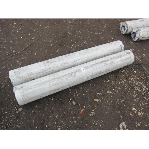 3520 - Two 80m rolls of plastic sheeting     (E) £10-20