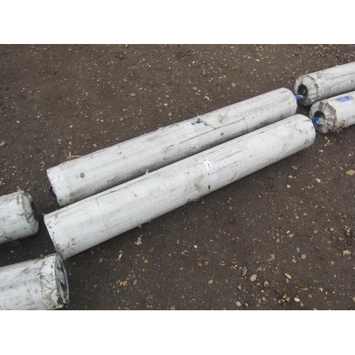 3522 - Two 80m rolls of plastic sheeting     (E) £10-20