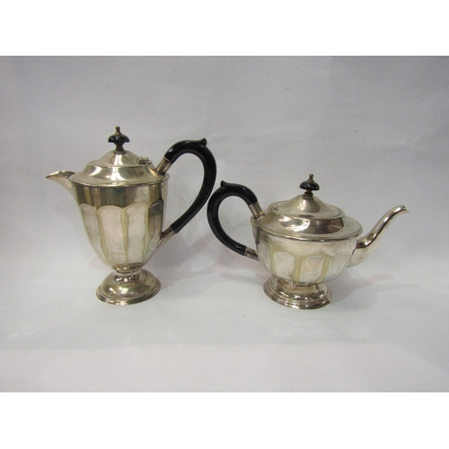 4059 - A Sheffield silver plated four piece tea set