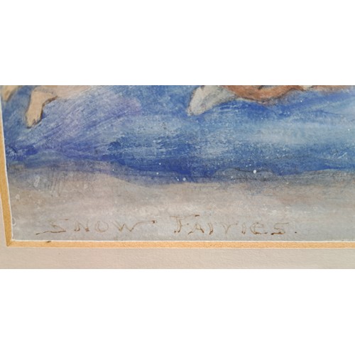 1064 - A framed and glazed watercolour/bodycolour c1900 titled 