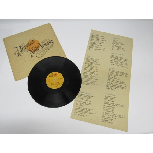 5063 - NEIL YOUNG: Three LPs to include 'On The Beach' with printed inside cover (K 54014, vinyl VG, patch ... 