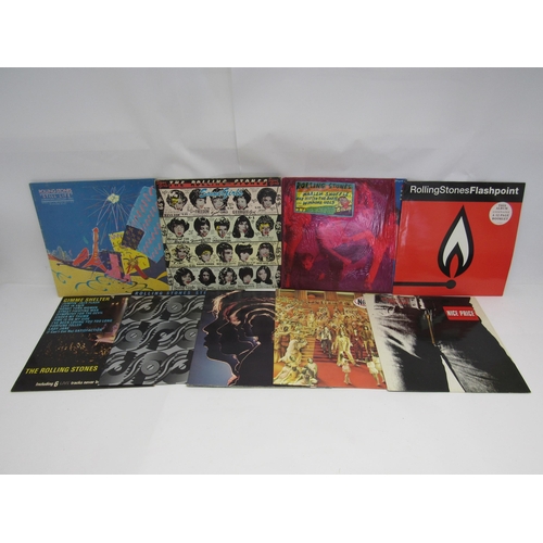 5065 - THE ROLLING STONES: Nine LPs to include 'Some Girls' in die-cut sleeve (CUN 39108, vinyl and sleeve ... 