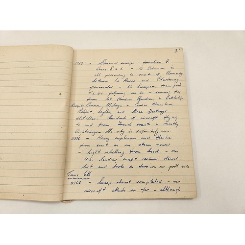 8162 - A D-Day diary written by A.E. POTTER of HMS CRAFTSMAN (No. 9 Column) from the anticipation on June 3... 