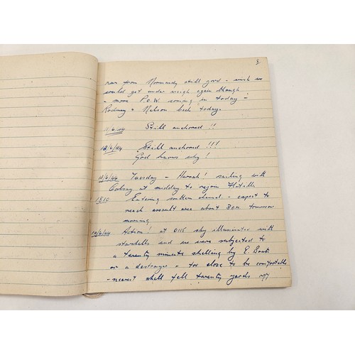 8162 - A D-Day diary written by A.E. POTTER of HMS CRAFTSMAN (No. 9 Column) from the anticipation on June 3... 