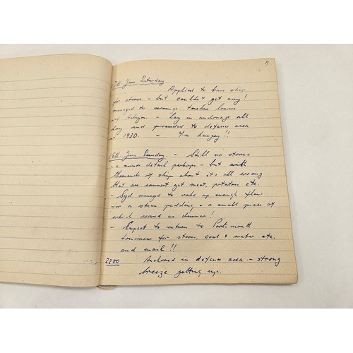 8162 - A D-Day diary written by A.E. POTTER of HMS CRAFTSMAN (No. 9 Column) from the anticipation on June 3... 