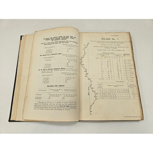 8165 - CONFIDENTIAL 'WAR INSTRUCTIONS FOR BRITISH MERCHANT SHIPS', AUGUST 1917: A rare copy of the Admiralt... 