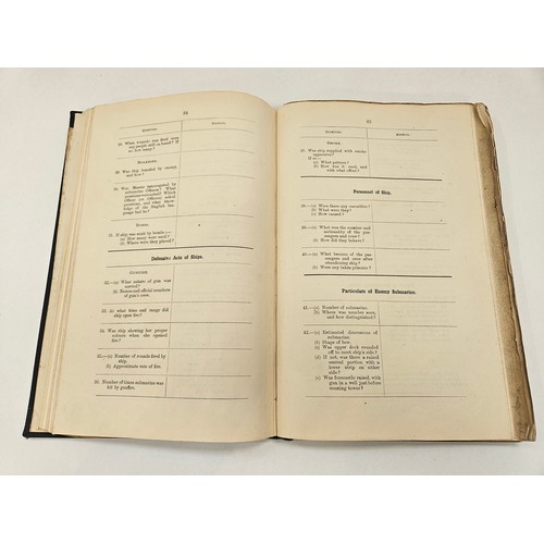 8165 - CONFIDENTIAL 'WAR INSTRUCTIONS FOR BRITISH MERCHANT SHIPS', AUGUST 1917: A rare copy of the Admiralt... 