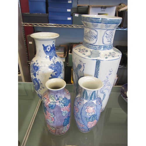 1378 - Four modern Chinese vases, tallest 37cm