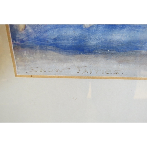 1064 - A framed and glazed watercolour/bodycolour c1900 titled 