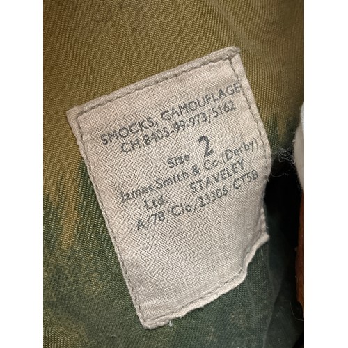 8002 - A post-war British Airborne Denison camouflage smock, size 2, full zip, the label marked ch.8405-99-... 