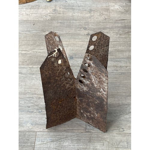 8036 - A set of bomb fins, reputedly German WWII 50kg and found in a barn in Kent  (C)