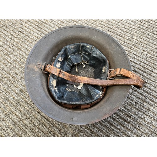 8071 - A WWI US Brodie helmet together with WWI US soldier's service jacket and breeches  (C)