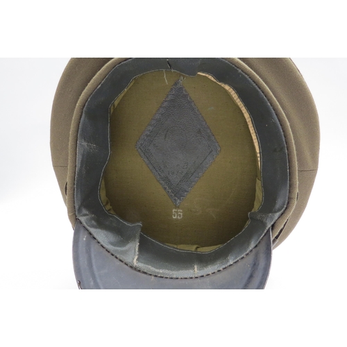 8127 - Four USSR Russian Soviet peaked visor caps including Army Officer (dark green with red band and red ... 