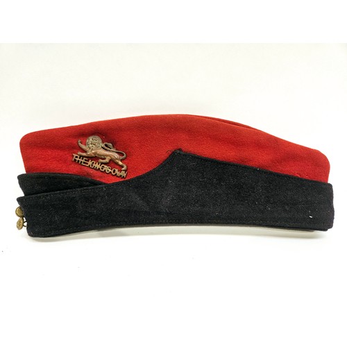 8108 - Four mid century forage caps including Royal Warwickshire, Royal Corps of Signals and Kings Own Regi... 